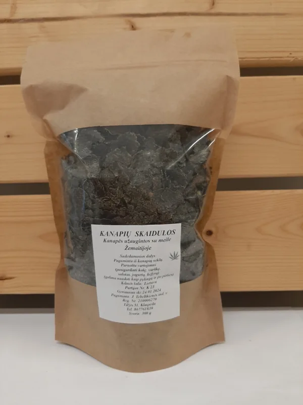 Kanapių sėklų skaidulos 300g — Klaipėdos krašto aliejaus produktas
