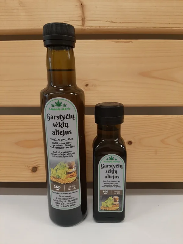Garstyčių sėklų aliejus — Klaipėdos krašto aliejaus produktas